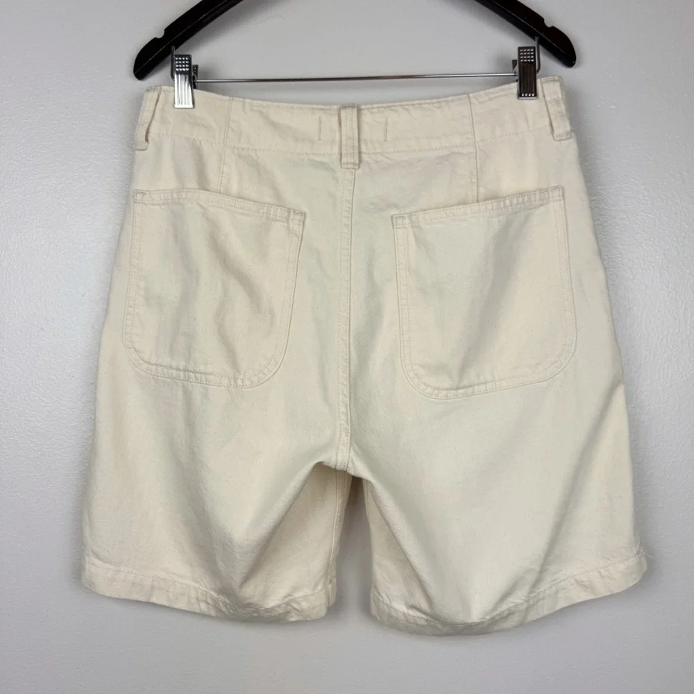 Madewell Men's Patch Pocket Shorts Summer Denim Cream Size 30 NWOT